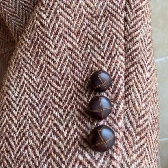Vintage Adam’s Row Harris Tweed Wool Blazer Jacket Sports Coat Size 42R - Picture 6 of 13